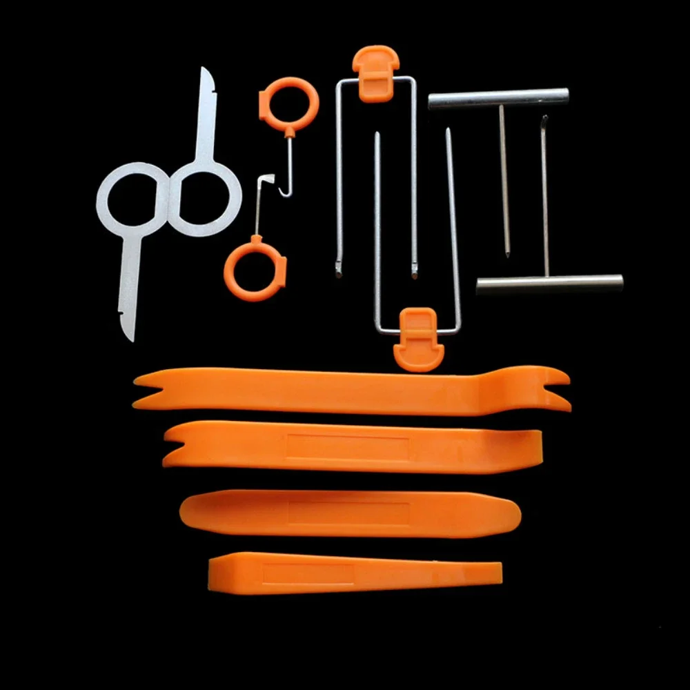 4/12pcs Car Audio Disassembly Tool Dashboard Disassembly Plastic Interior Door Panel Pry Board Sound Insulation Conversion Tool