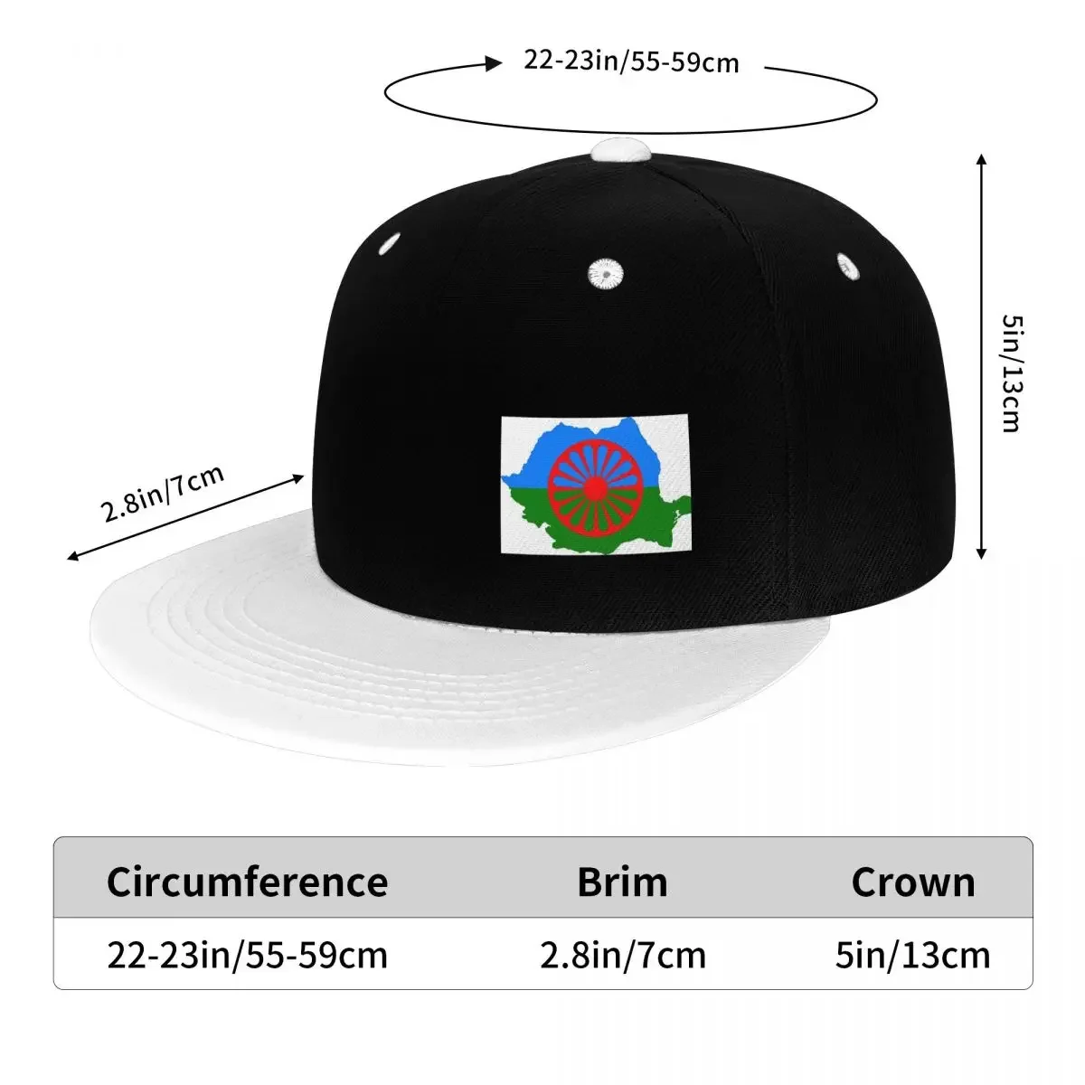 Unisex Baseball Hats Personalized Gypsy Flag  Outdoor Streetwear Summer Sports Baseball Caps Hip Hop Cap Casquette
