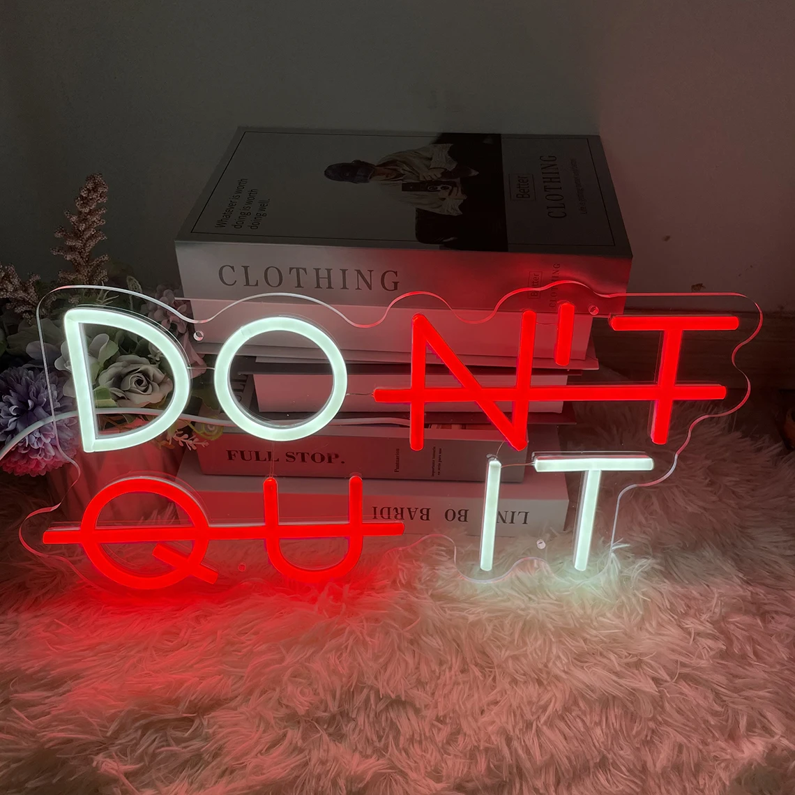 

Custom Neon Sign Don't Quit For Wall Room Bedroom Decor Personalized Birthday Gift For Her Or Him Signs Neon For Home Decor