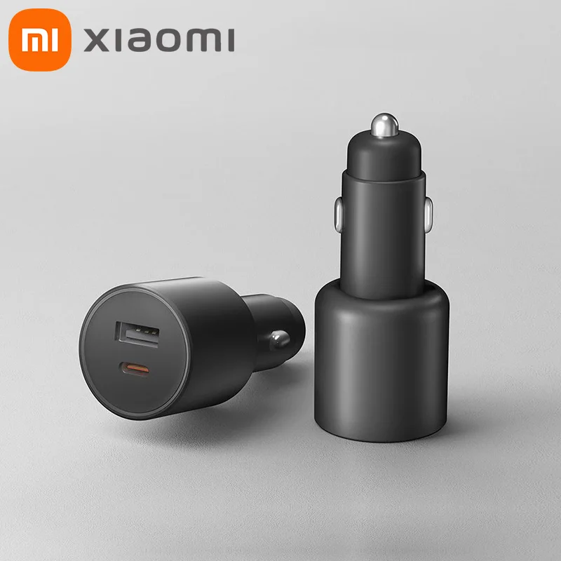 Xiaomi 100W Car Charger Dual USB Quick Charge Wireless Car Charger 100W USB-A USB-C Dual Output LED Power Ambient Lighting Gift