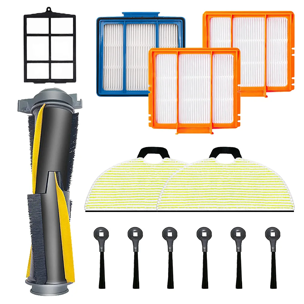 فرشاة الأسطوانة الرئيسية تصفية مجموعة فرشاة جانبية لسمك القرش AV2001WD RV2001WD 2002WD مكنسة كهربائية الملحقات