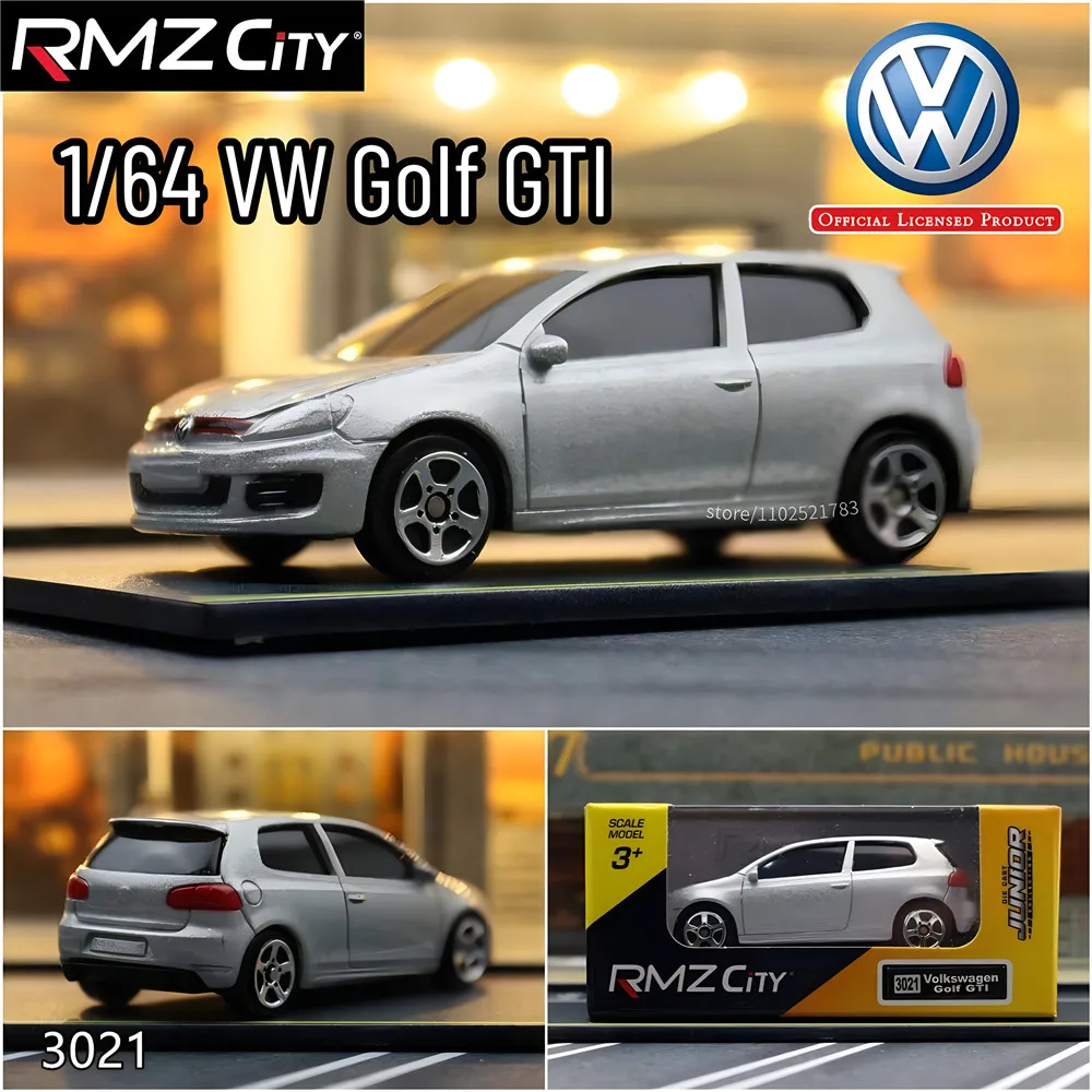 1:64 Volkswagen Golf GTI Car Model Replica Scale Diecast Miniature Art BMW Audi Mercedes Vehicle Collection Kid Boy Gift Toy