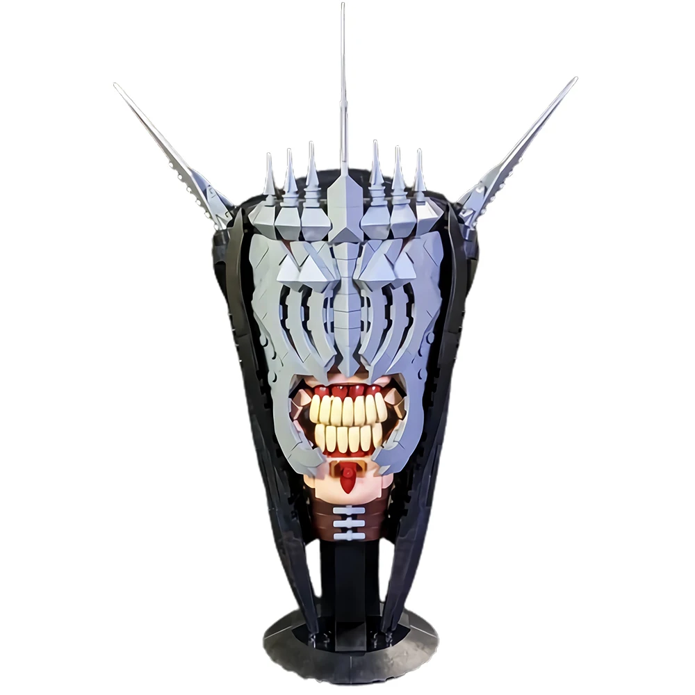 Gobricks MOC Rings Mouth of Sauron Model Bricks Movie Figures Captain of the Black Building Blocks Set Toys Gift Juguetes