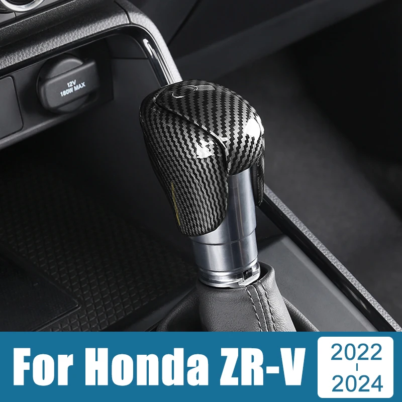 Car Accessories For Honda ZR-V ZRV ZR V 2022 2023 2024 Gear Shift Knob Head Cover Automatic Transmission Trim Sticker Case Cap