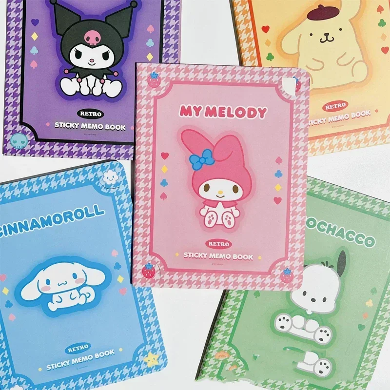 Kawaii Sanrio Convenience Book My Melody Kuromi Cinnamoroll Note Book Cute Paste Notepad Student Office Stationery