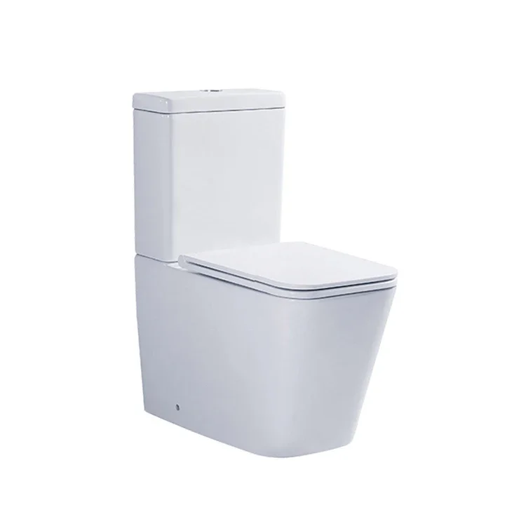 xx-Square Shape Siphonic Hot Sale Ware Wc Bathroom Sanitary Tall Water Closet Two Piece Toilet