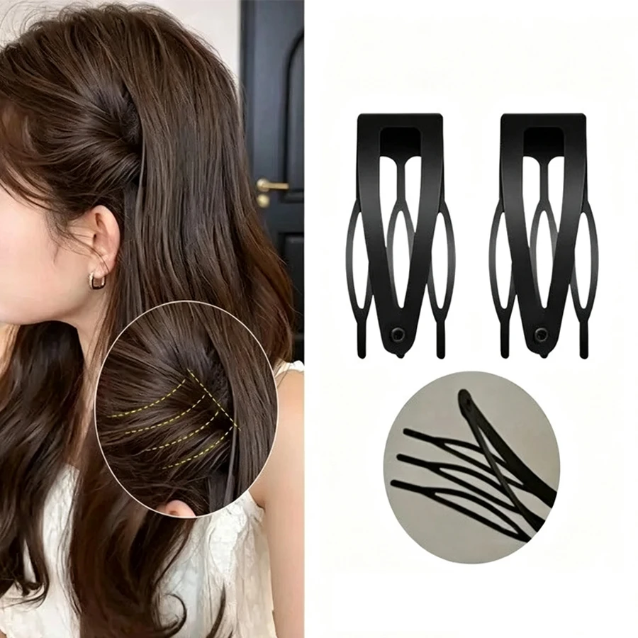 10 Stück Metall-Haarspangen mit doppeltem Griff, Haarspangen für Frauen und Mädchen, Haarschmuck, Salonbedarf, Haar-Accessoires – Detail 4