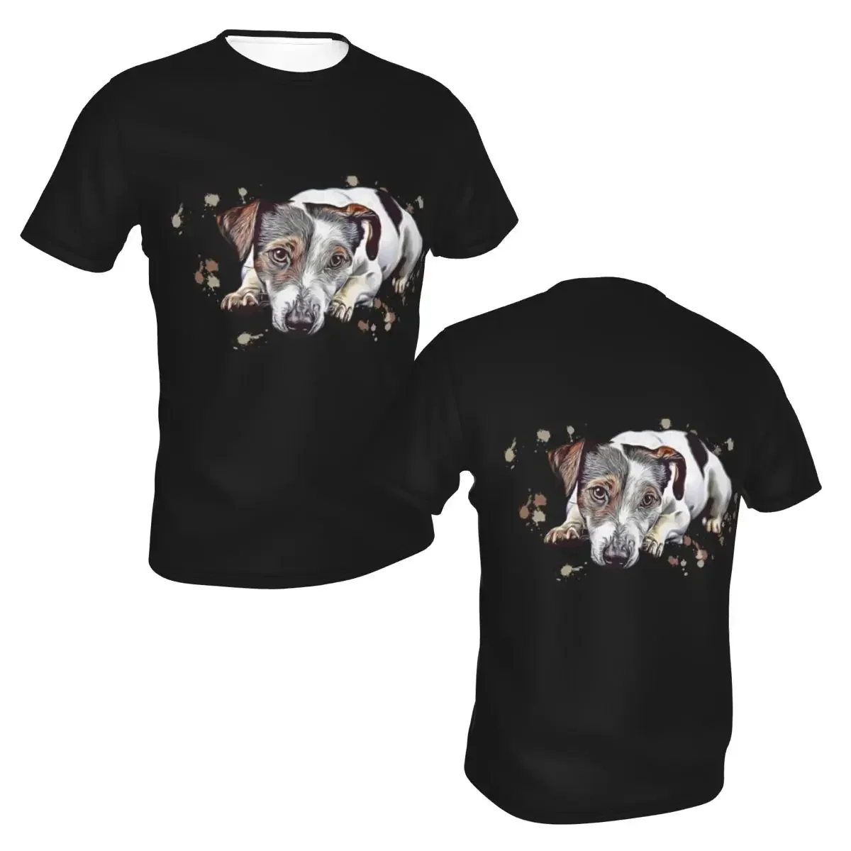 Sweet Jack Russell Terrier Gift Dog Lover Mum polyester T-Shirt Men'sFashion T Shirts Men Crew Neck Short Sleeve