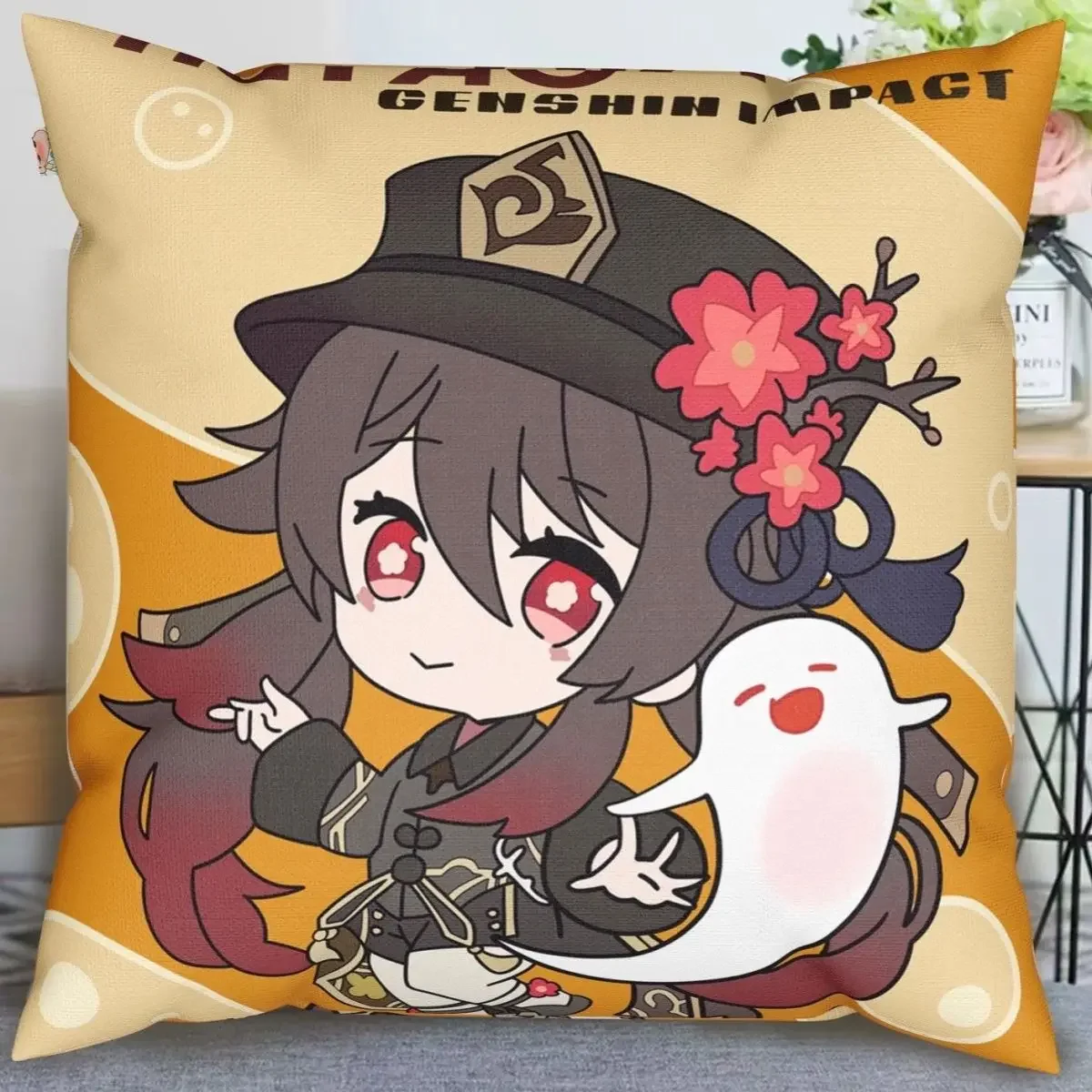 Genshin Impact Pillowcase Cute Raiden Shogun Pillow Covers Decorative Game Room Decoration Sofa Bed Girl Kids Gift Pillow Case