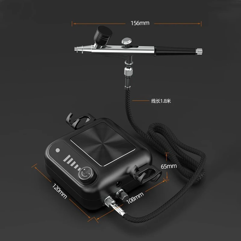 مجموعة البخاخة لمكياج الوشم نموذج اللوحة المزدوجة رذاذ البنادق نظام البخاخة تنوعا لطلاء نموذج ماكياج فن الجسم