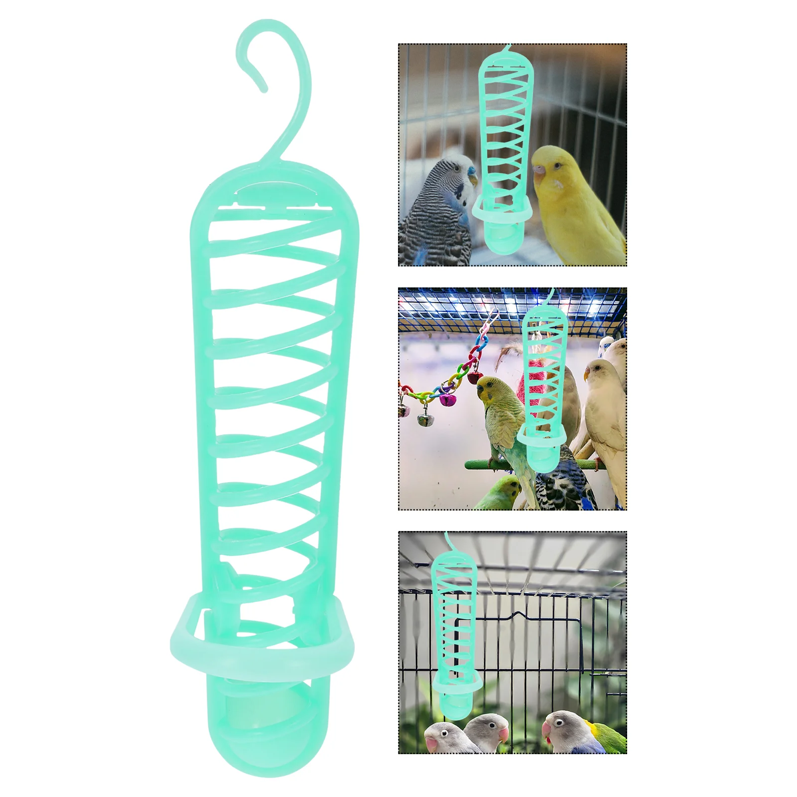 

Bird Food Basket Parakeet Millet Holder Treat for Cage Feeding Parrot Pet Supplies Birds