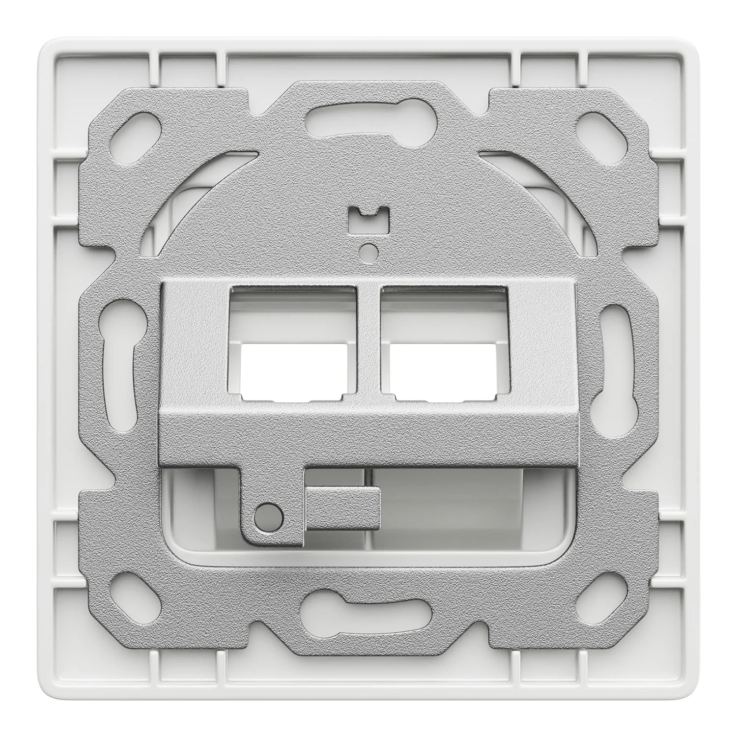ZoeRax 2-Port Flush-Mount Network Socket RJ45 Ethernet Data Socket Patch مع RJ45 CAT8 CAT7 CAT6A مقابس كيستون محمية بالكامل