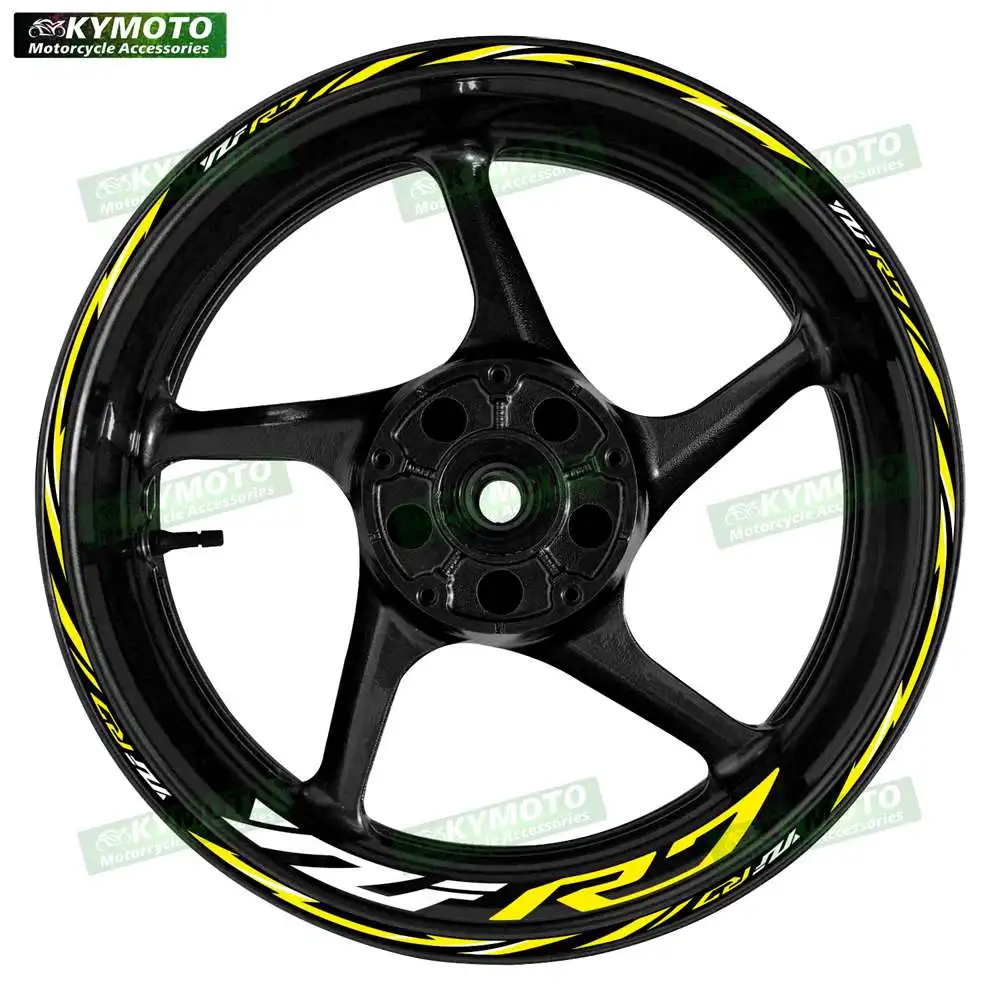 

For Yamaha YZF R1M R1 M reflective motorcycle wheel sticker 17 inch rim stripe decal off-road fairing accessories decoration