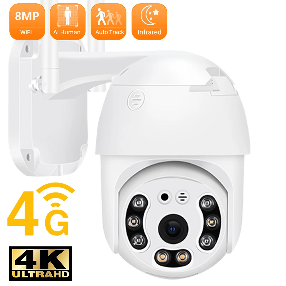 

ANBIUX 4G SIM Card 5MP IP Camera PTZ 3MP HD Outdoor Wireless WIFI Camera 2MP Speed Dome Security CCTV Camera Two Way Audio ICSEE