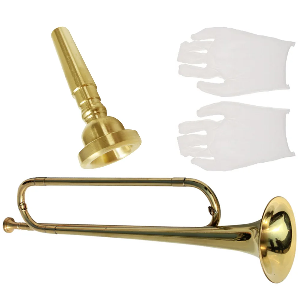 

1 Set Student Trumpet Musical Instrument s Beginner Wind Educational Plaything For Camping School Band Orchestra Premium
