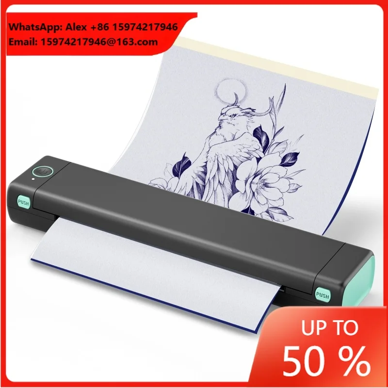 Good Feedback New Design M08F Wireless Portable Thermal USB Printer Handheld Interface For Tattoo Styles