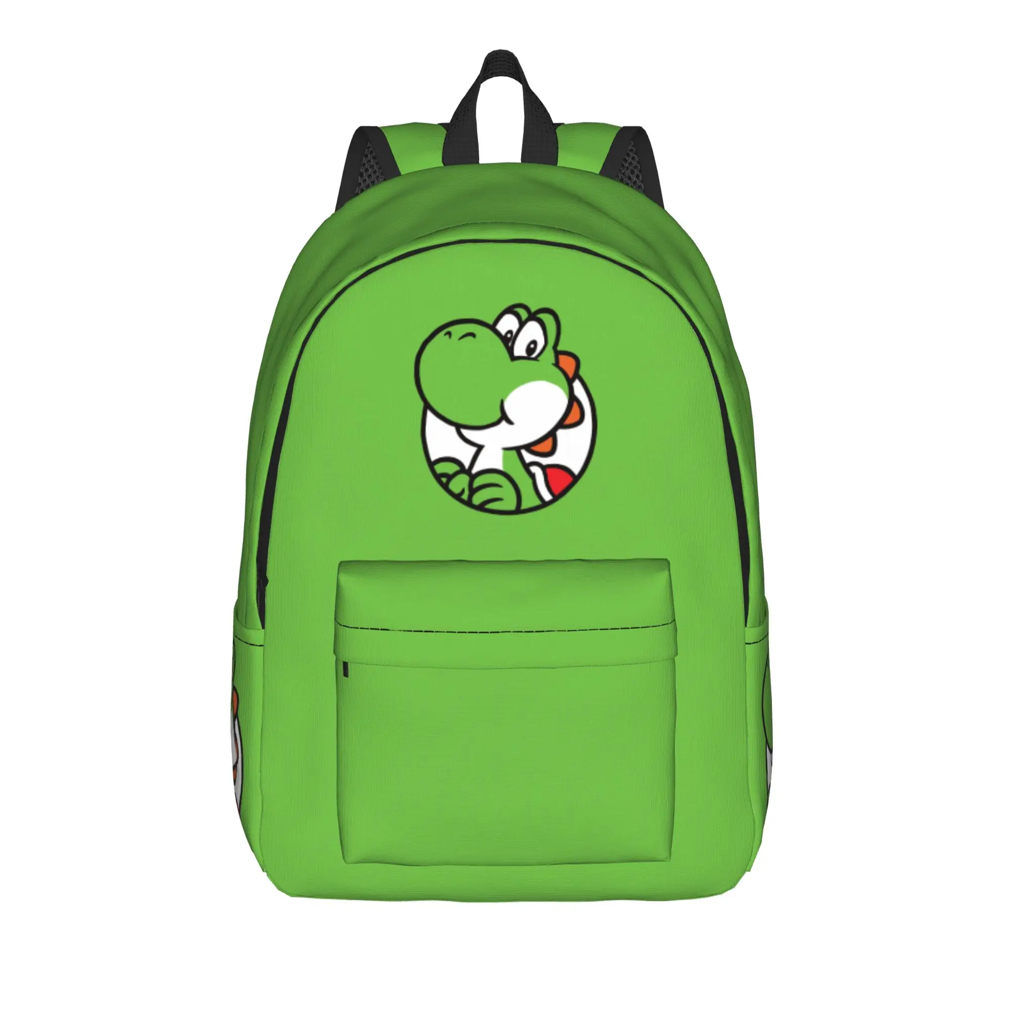 Marioes characters yoshi Backpack for Men Women Cool High School Work Daypack  Laptop Canvas Bags Gift