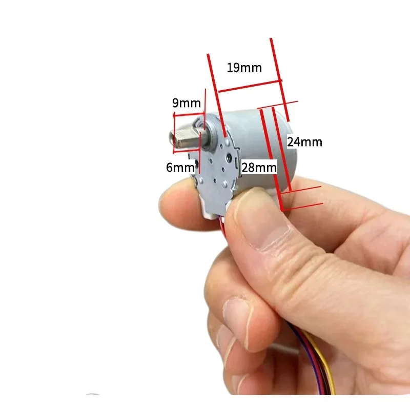 Cámara de monitoreo de desaceleración escalonada, proyector de luz de escenario, Motor de cortina inteligente, 5V, 12V, 24BYJ48-034