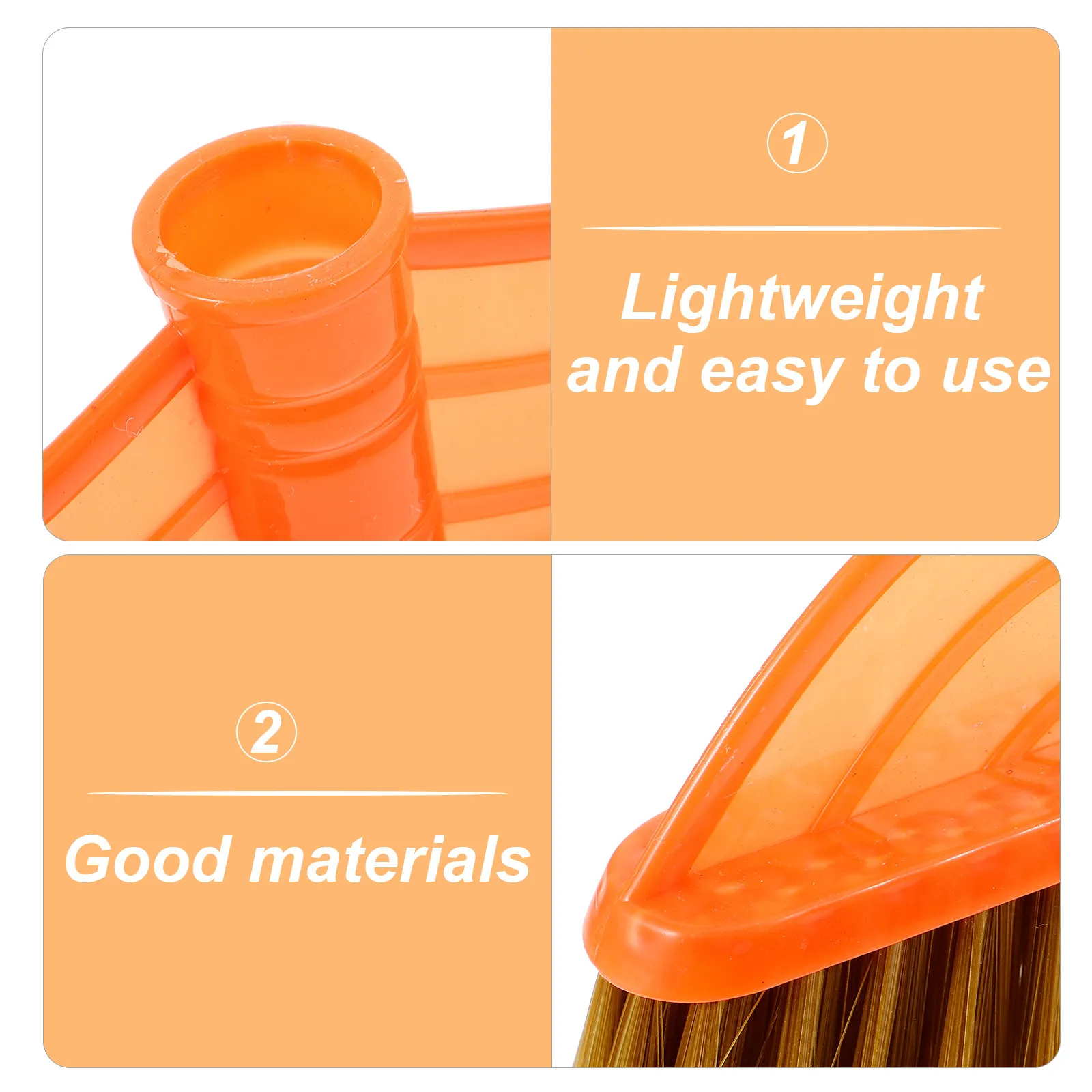 Dense Wear Resistant Broom Head for Ground Dust Garbage Cleaning Easy Hair Removal Floor Broom Replacement Household Sweeper