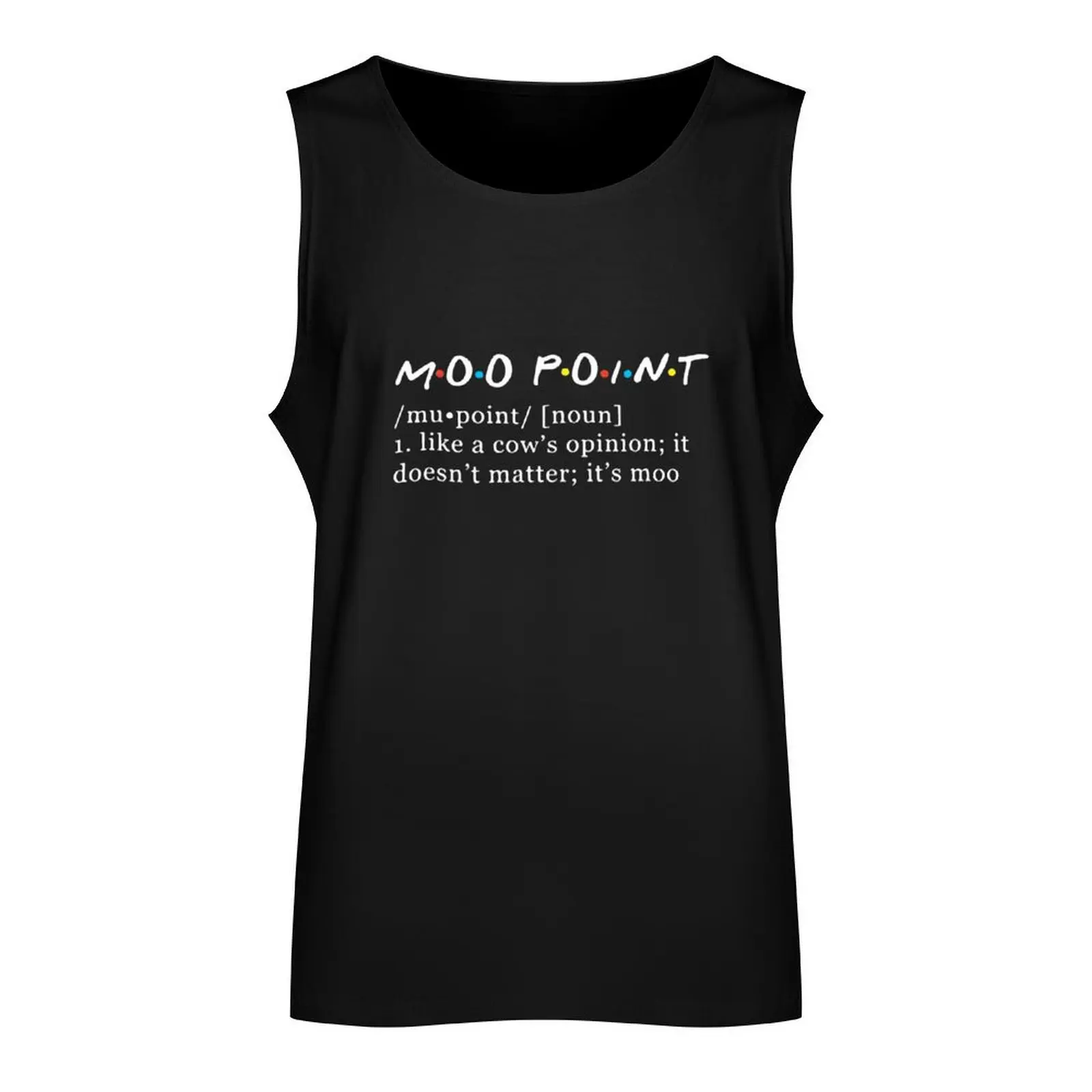 Moo-Point Tank Top man vest Male vest Men's clothing t-shirts man