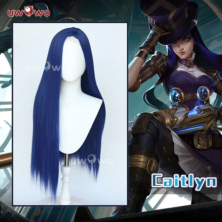 

Cosplay League of Legends/: Caitlyn Sheriff of Piltover Cosplay Wig High Quality Dark Blue Hair