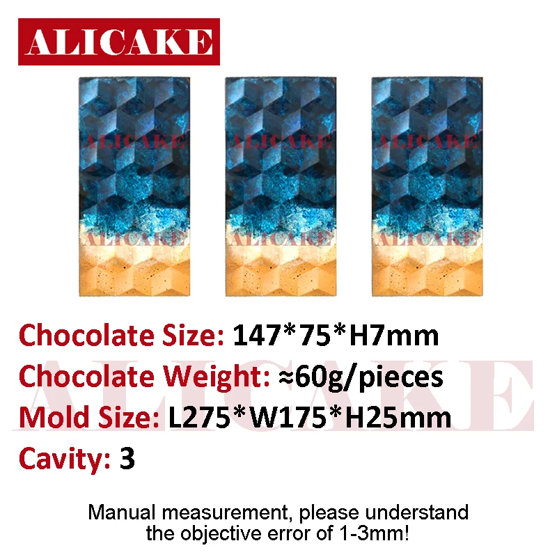 Polycarbonate Chocolate Molds Professional for Candy Chocolate Bar Bonbons Confectionery Bakery Baking Pastry Tools