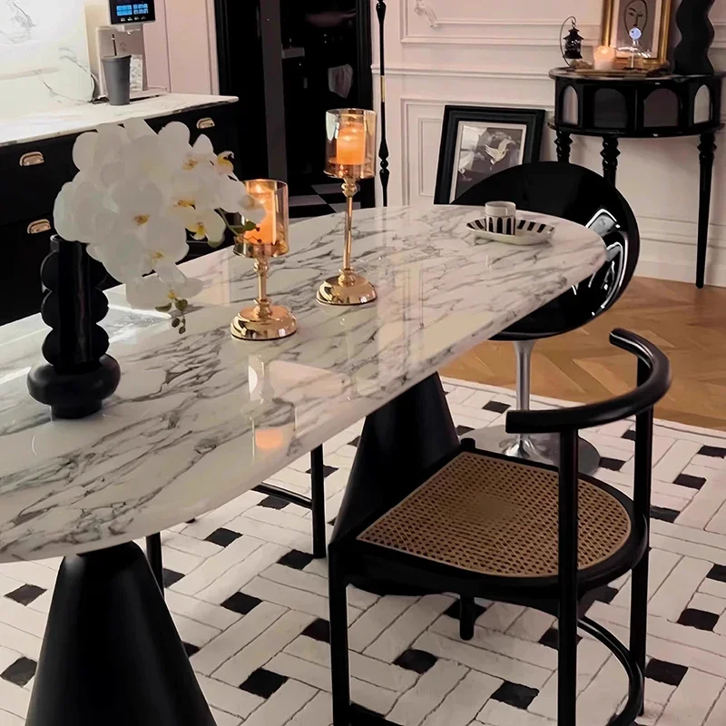 Fashionable Rustic Metal Durable Dining Table Functional Square Stable Classic Dining Table Tavolo Cucina Restaurant Furniture