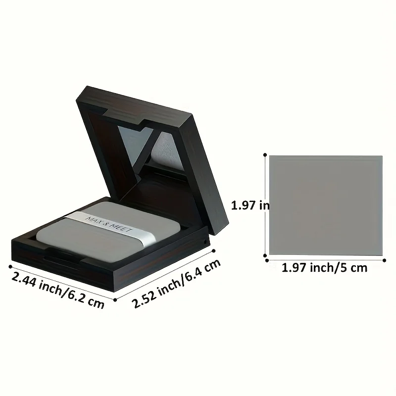 Oil Blotting Sheets for Face, Portable Mirror Case & Makeup Puff - Absorb Excess Oil, Control Shine, Ideal for All Skin Types