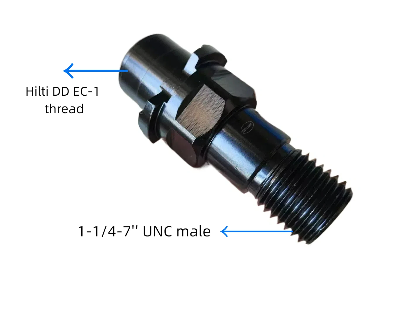 NCCTEC Adapter Hilti DD EC-1 to 1-1/4-7'' UNC Male Thread for DD-30 Diamond Core Drill Machine to Use Drill Bits Connector