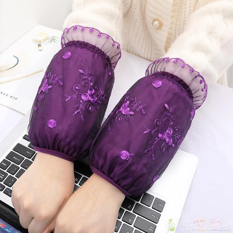 

Фиолетовые кружевные накладки на пальто для женщин, осенне-зимние, грязе- и пятноотталкивающие, для пуховиков, взрослые, модные