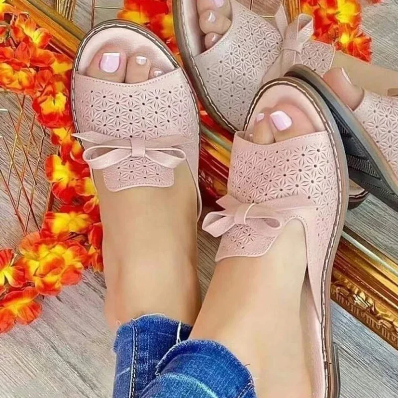 Zapatillas planas informales para mujer, zapatos de verano, sandalias con tira trasera, chanclas de moda para caminar a diario, 2023