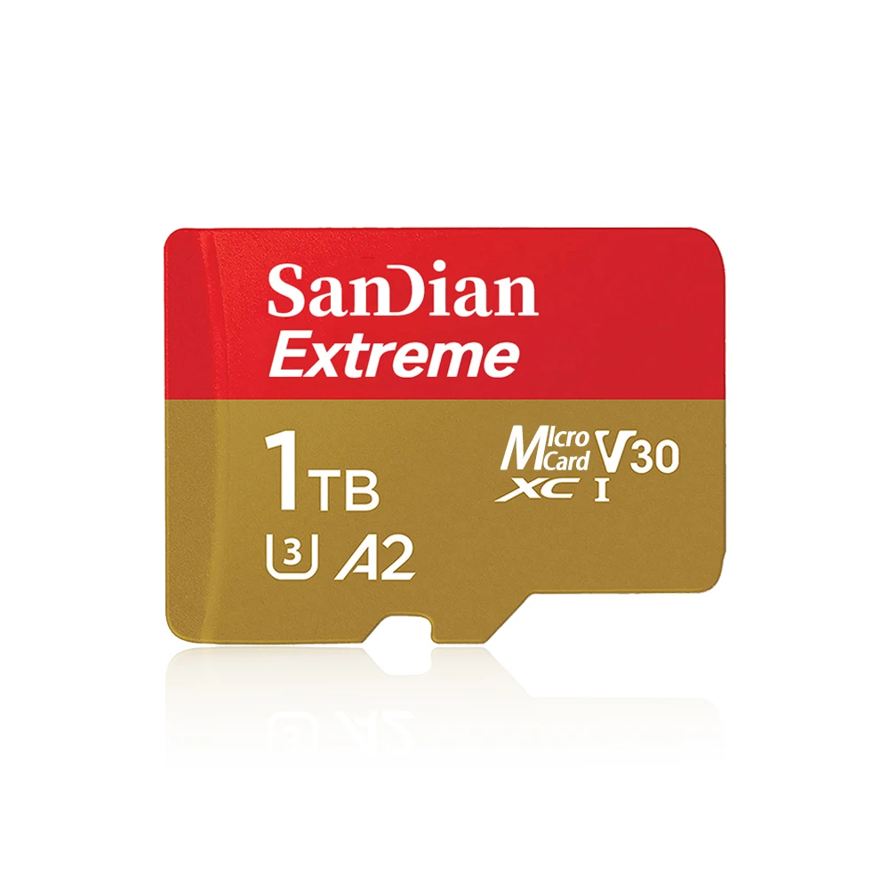 Original SD Memory Card 2TB TF Card True Capacity Video Card TF Flash Card 1TB Mini Micro TF SD Card For Sandisk Gift SD Adapter