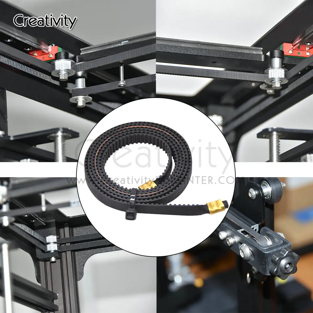 X+Y Axis Synchronous Belt GT2 Width 6mm Open Timing Belt Terminal 2GT Rubber Belt For Ender-3 Ender 3 Pro Ender 3 V2  Neptune 3