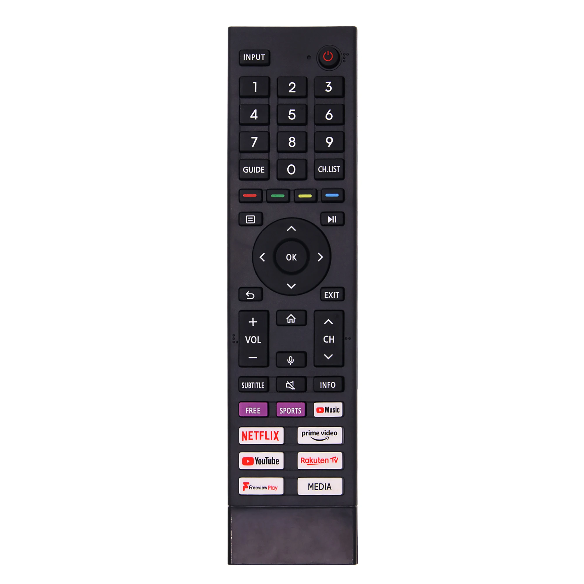 Replacement ERF3A80 New Infrared Remote Control For Hisense 4k UHD TV With Shortcut Buttons - No Setup Required