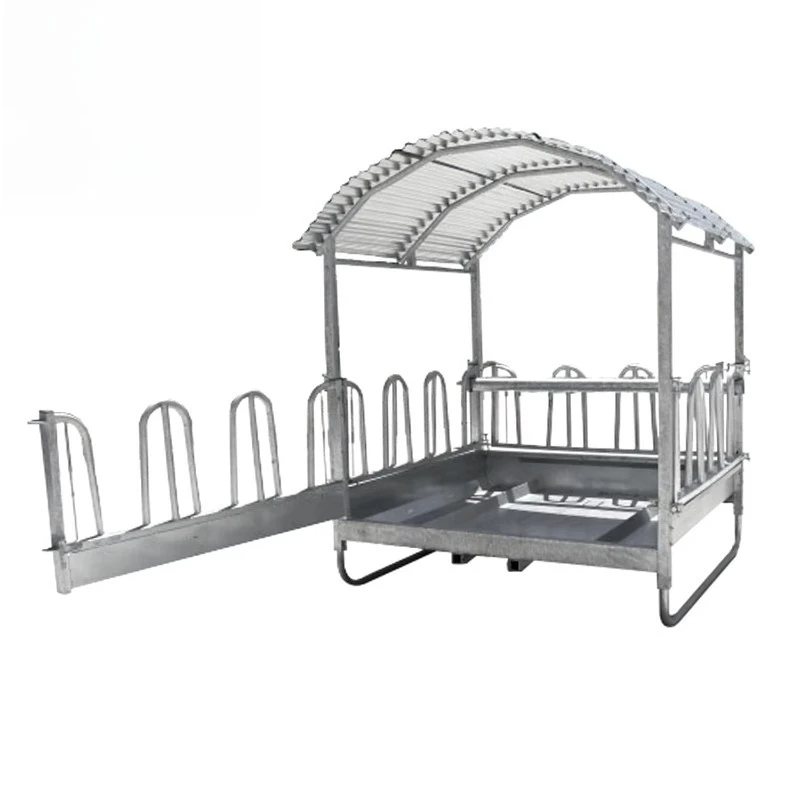 

1.4*1.4m Galvanized Horse Cattle Livestock hay Feeder Luxury Customized Hay Horse Farm Feeder With Roof