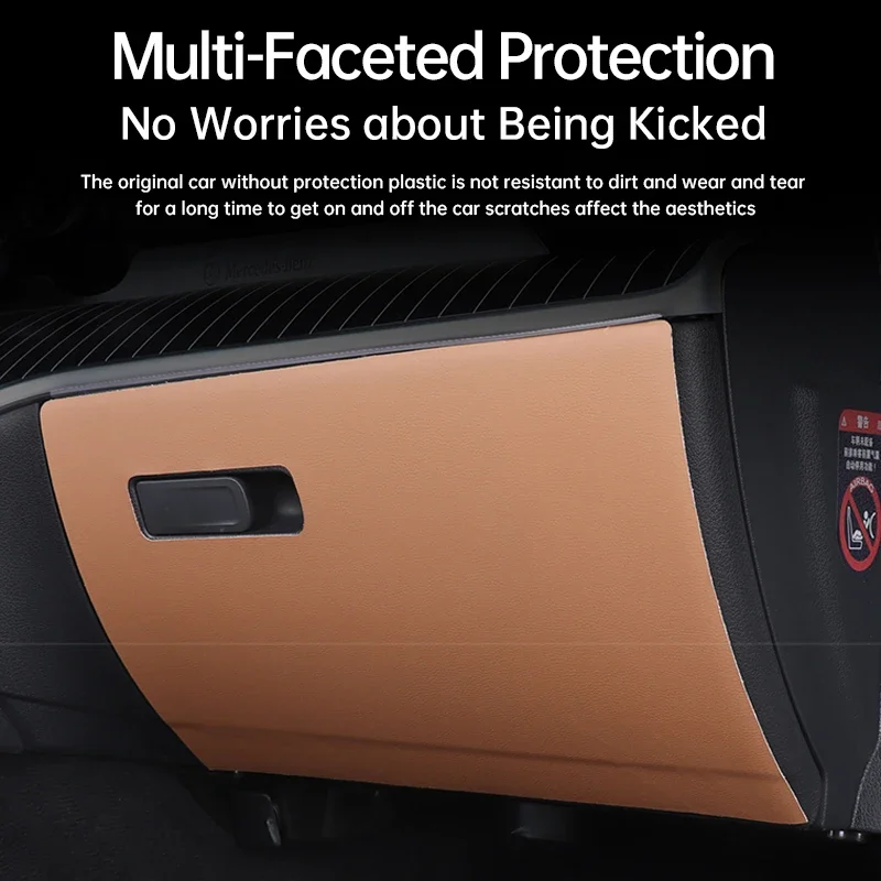 For Mercedes Benz E-Class E300L 2024 Car Door Kick Mat 260L Car Seat Anti-Kick Mats W214 Car Door Sill Strips Protective Sticker