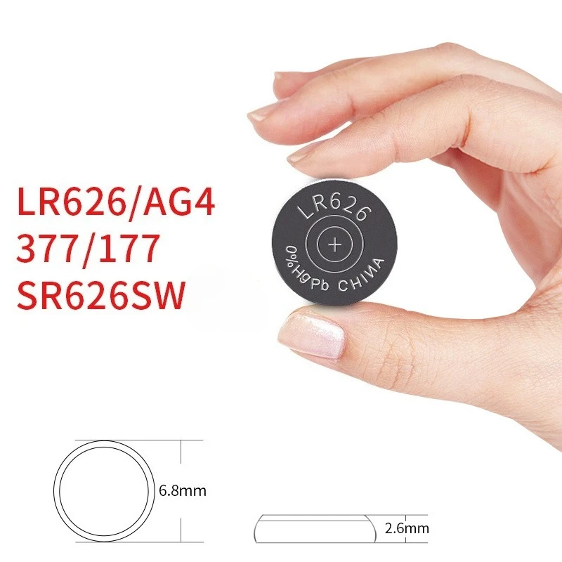 NEW high-quality Button Battery AG4/LR626/SR626SW/377A Watch Button Battery For Watch, electronic scale, remote control Battery