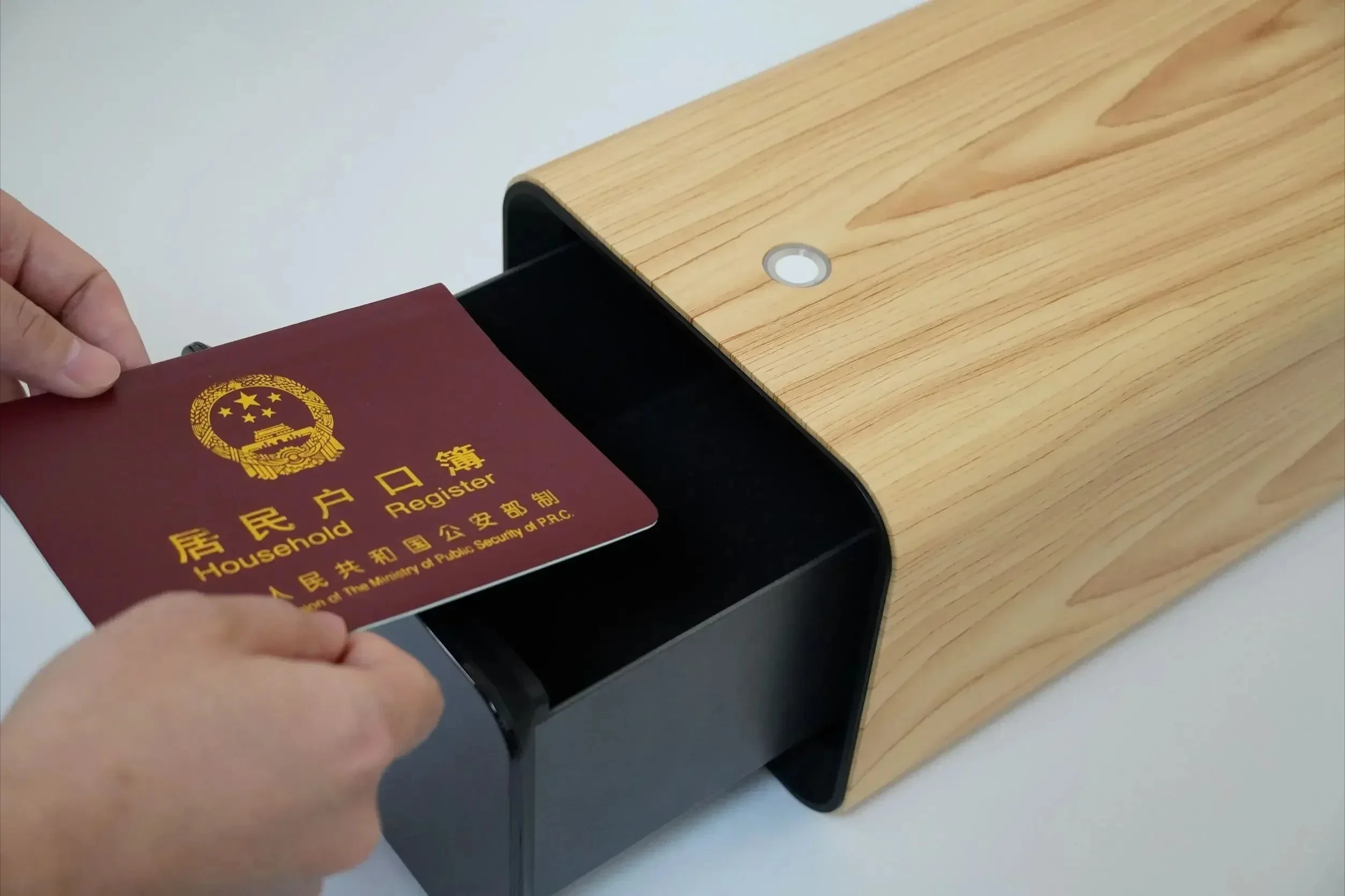 Home Smart Small Metal Safe Deposit Box Safety Fingerprint Lock Safe