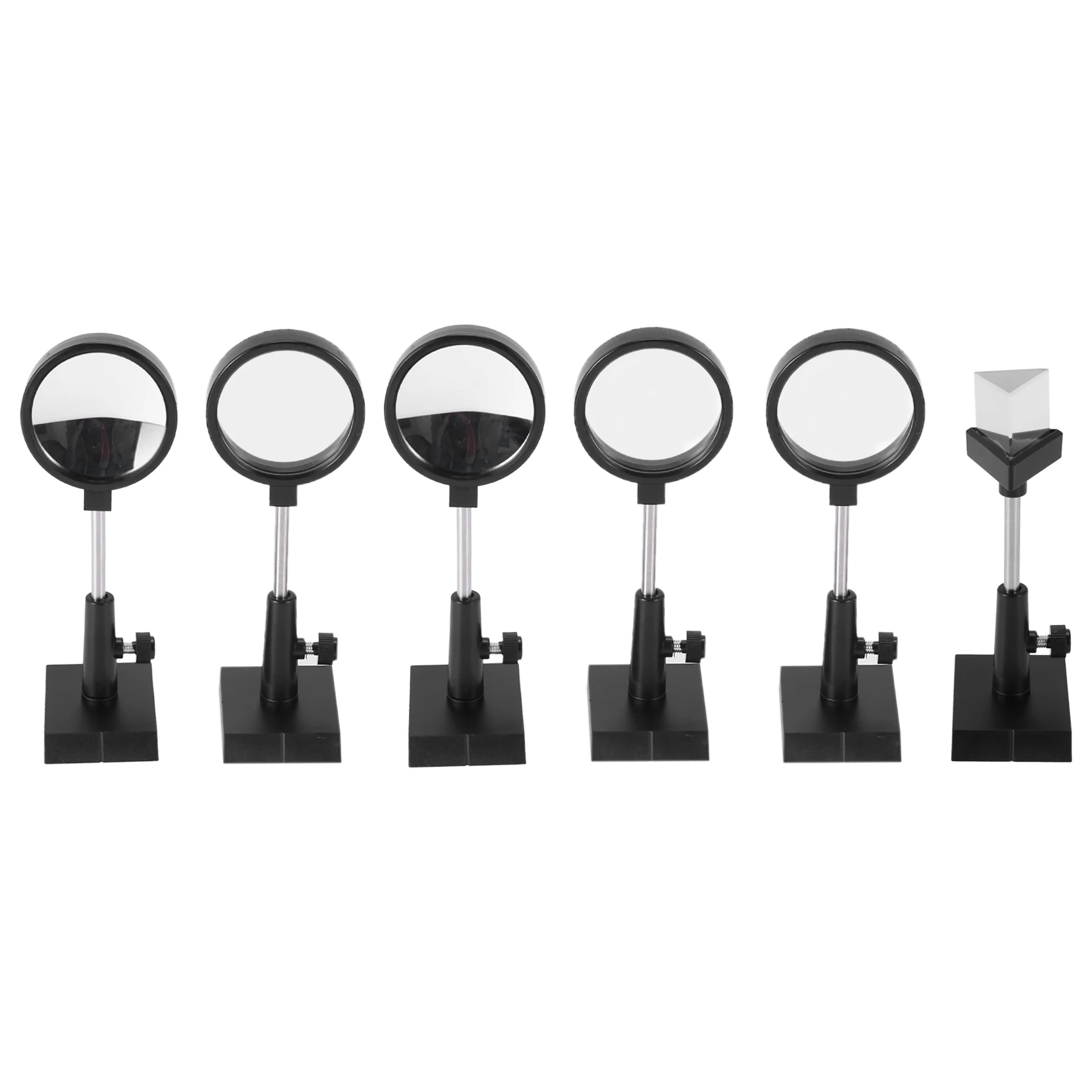 

B45C Physical Optics Experiment Set Convex Lens Concave Lens Triangular Prism Plane Mirror Convex Mirror Optical Lens