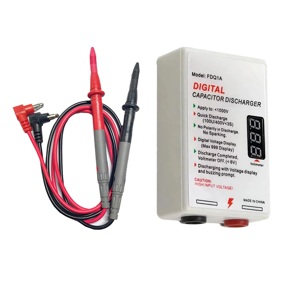 

Fast Discharge Pen for Electrician Voltage Protection with 1000V Discharge Capability and Digital Voltage Display Tool
