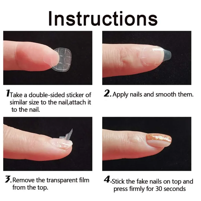 10/20/50/100/200 枚両面接着剤ネイルステッカー粘着タブ防水通気性偽ネイル接着剤ステッカーゼリー