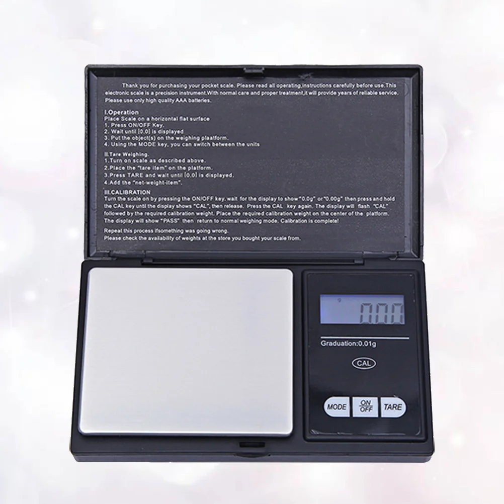 01 Gram Precision Scale Formula Dispenser Digital Jewelry Pocket Packet 01g High