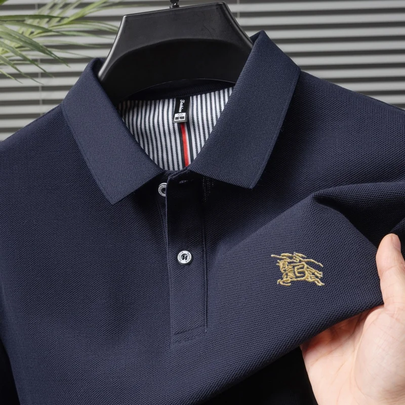 Luxury fashion Paul brand classic pony embroidery pure cotton short sleeved daily comfortable commuting men's summer polo shirt