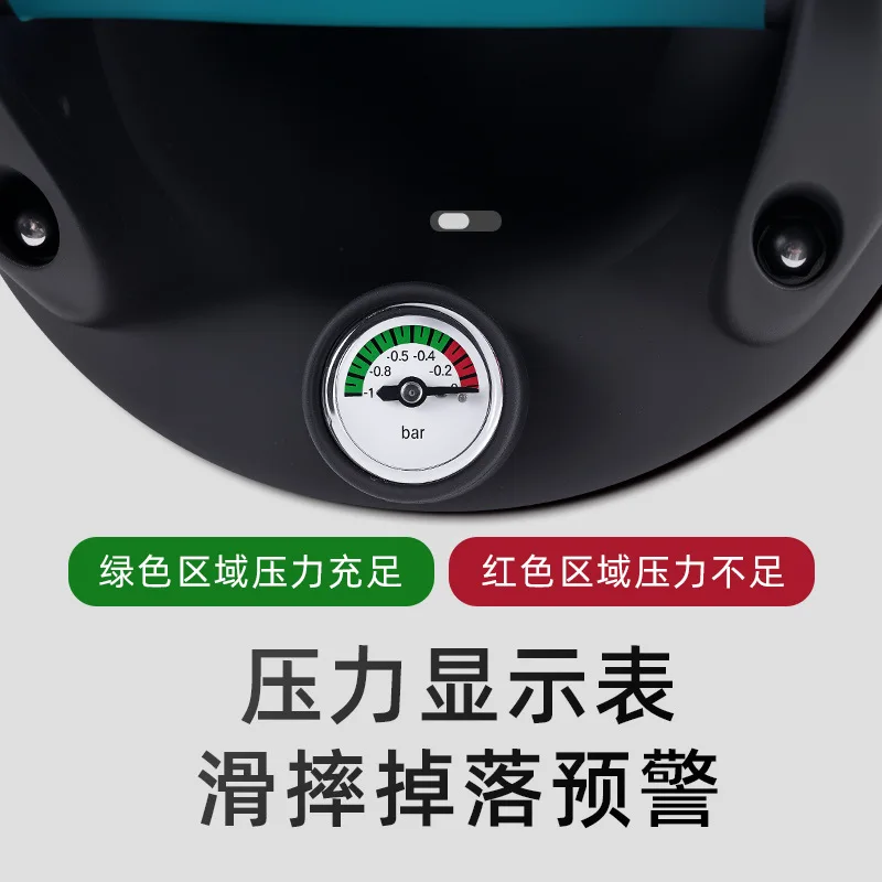 6 inch vacuum glass suction cup with barometer