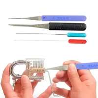 12PCS Hardware Stainless Steel Lockpick Kit Portable Multi Functional Lock Picking Sets Locksmith Tools Hand Tool