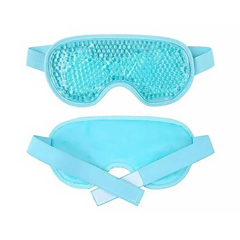 Soothing Gel Eye Mask Cold Pack Warm Hot Heat Compress Cool Tired Eyes Pad Puffy Under-Eye Circles Relaxation And Eye Care