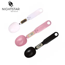 1Pcs LCD Spoon Scale Digital Kitchen Measuring Tools Electronic Precise 500g X 0.1g / NO Battary