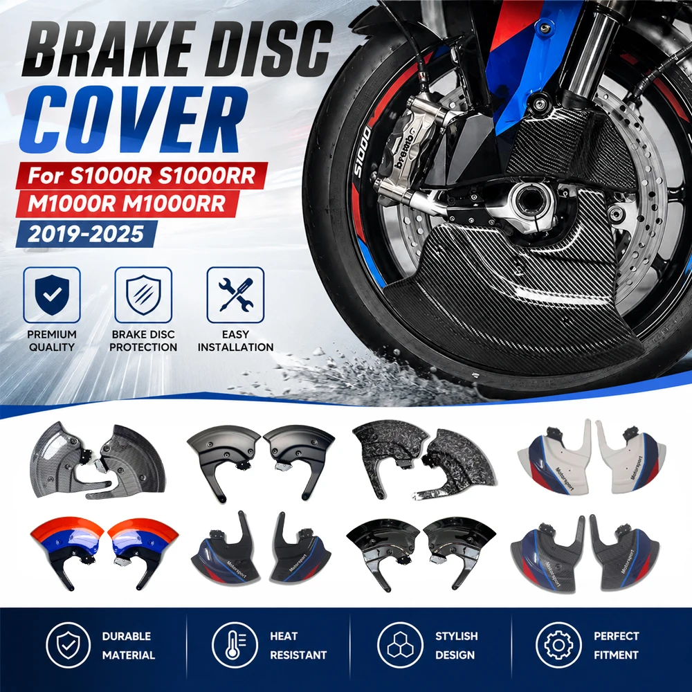 Motorcycle Front Mudguard Kit Brake Disc Cover Front Brake Protective Cove Fit FOR BMW S1000R S1000RR M1000R M1000RR 2019-2025