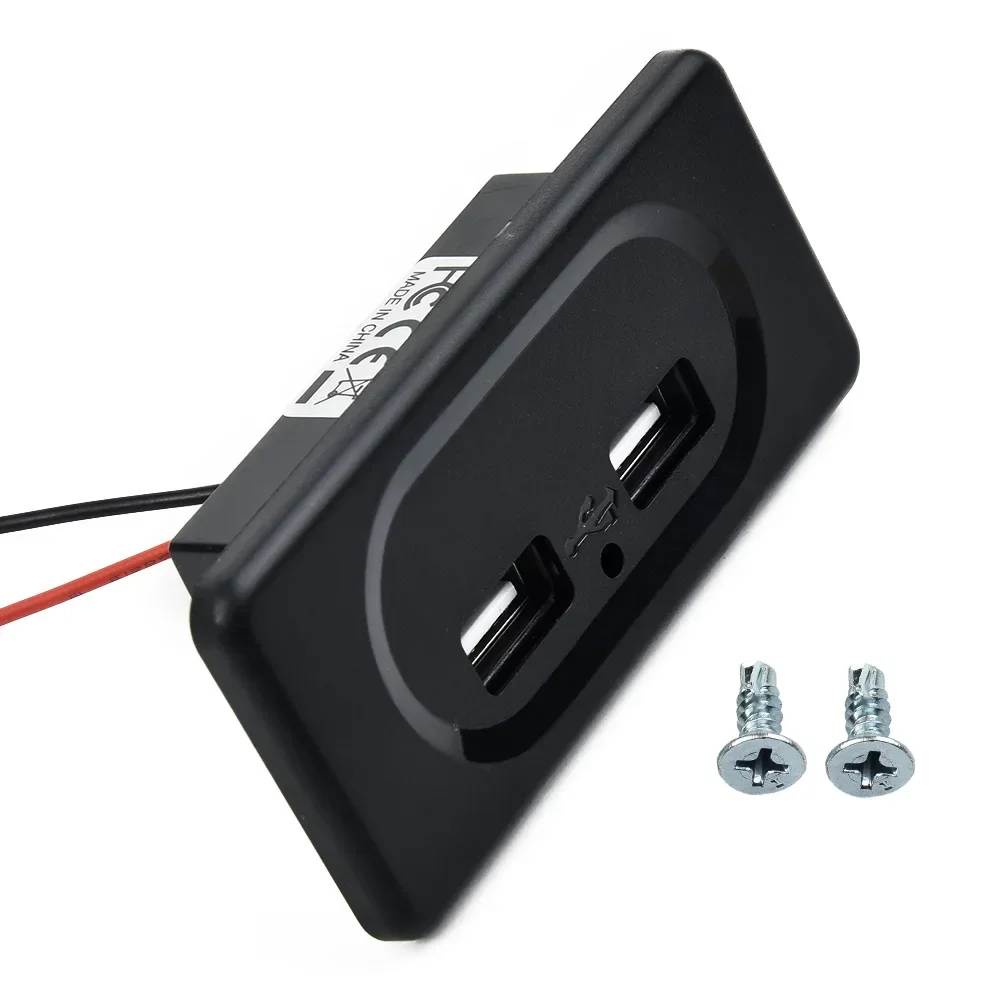 Camper Dual USB Ports Charge Socket For RV Motorhome- Camping- Caravan- Bus Marine DC5V/3.1A 12V Charger- Accessories-