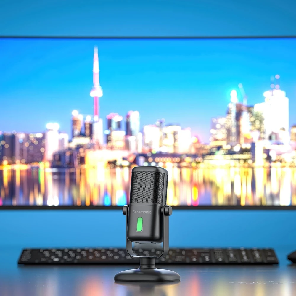 NEW Saramonic SR-MV2000 USB-C Mobile Phone Universal Desk Microphone Mic Recording Real Time Play Back Monitor Type-c view 3